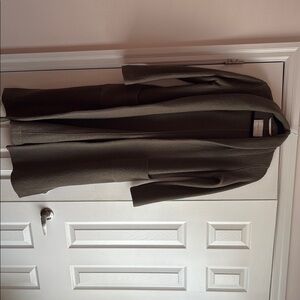 Olive Green Open Front Cardigan